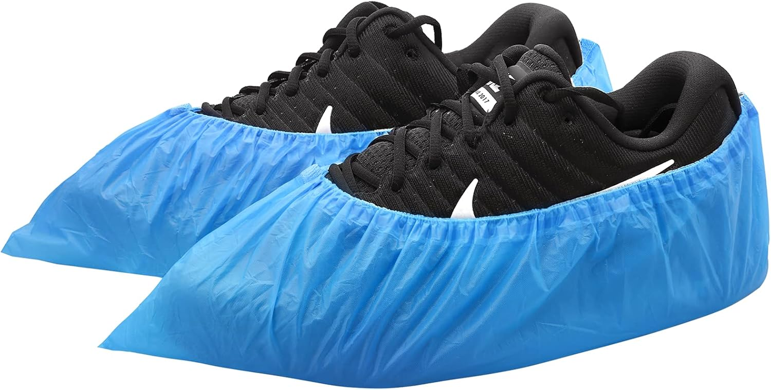 100 Pzs Cubre Zapatos Desechables Antideslizantes Impermeables Talla Grande Azul