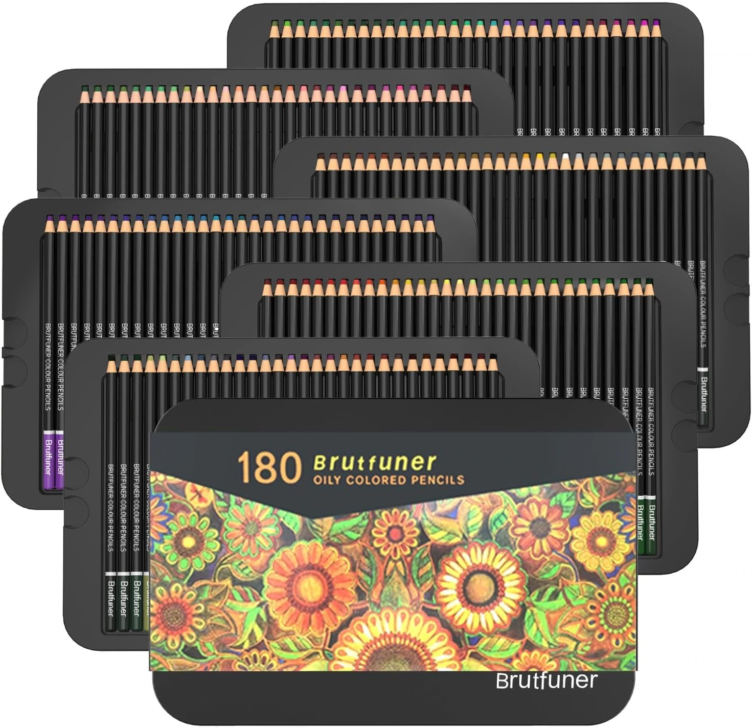 180 Coloured Pencils, Professional Drawing Set, Numbered, Soft Core Colouring... - Picture 10 of 16