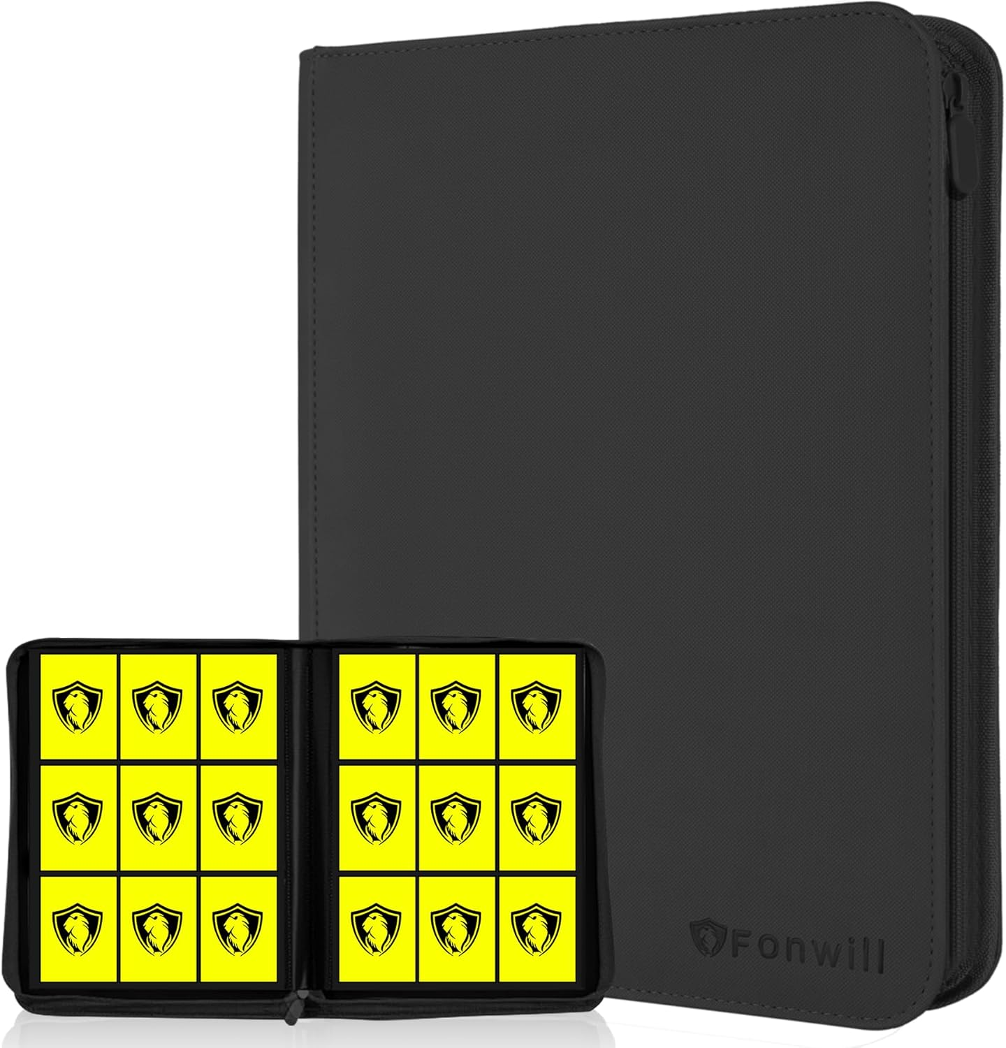 Trading Card Binder 9 Pocket, 360 Pockets Trading Card Holder Book, Premium PU
