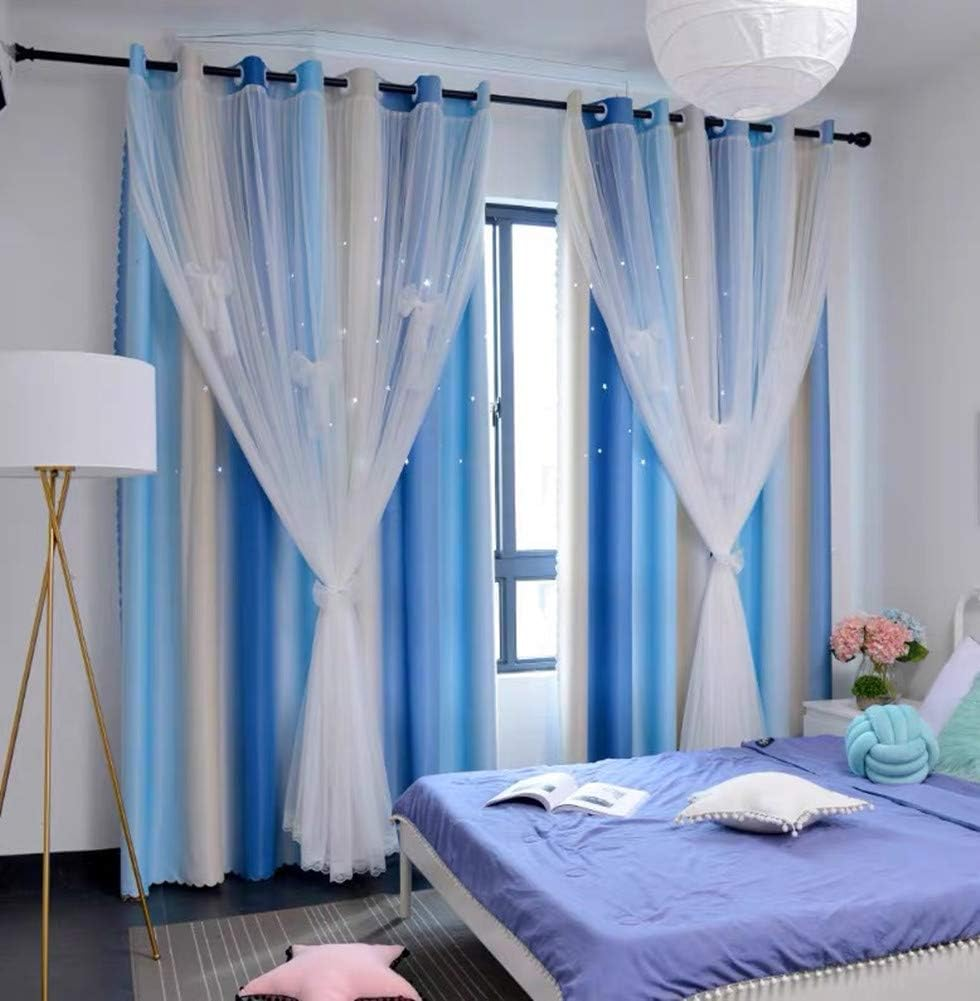 Cortinas para dormitorio de niñas, habitación de niños, cortinas de arcoíris