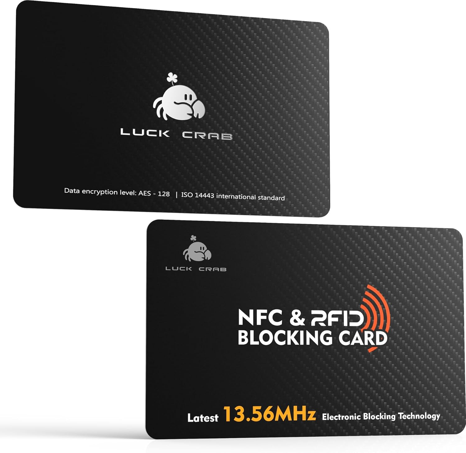 カードプロテクト50 ブラック RFID Blocking Cards 2 Pack – Slim SafeCard NFC Wallet Protector