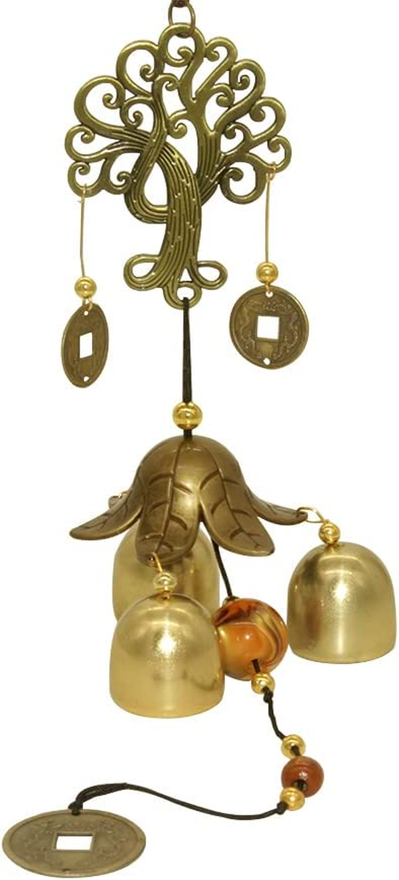 Wind Chimes Outdoor Fortune Tree Metal Bells Feng Shui Windchimes for Lucky Home Garden Patio Yard Hanging Decor Gift