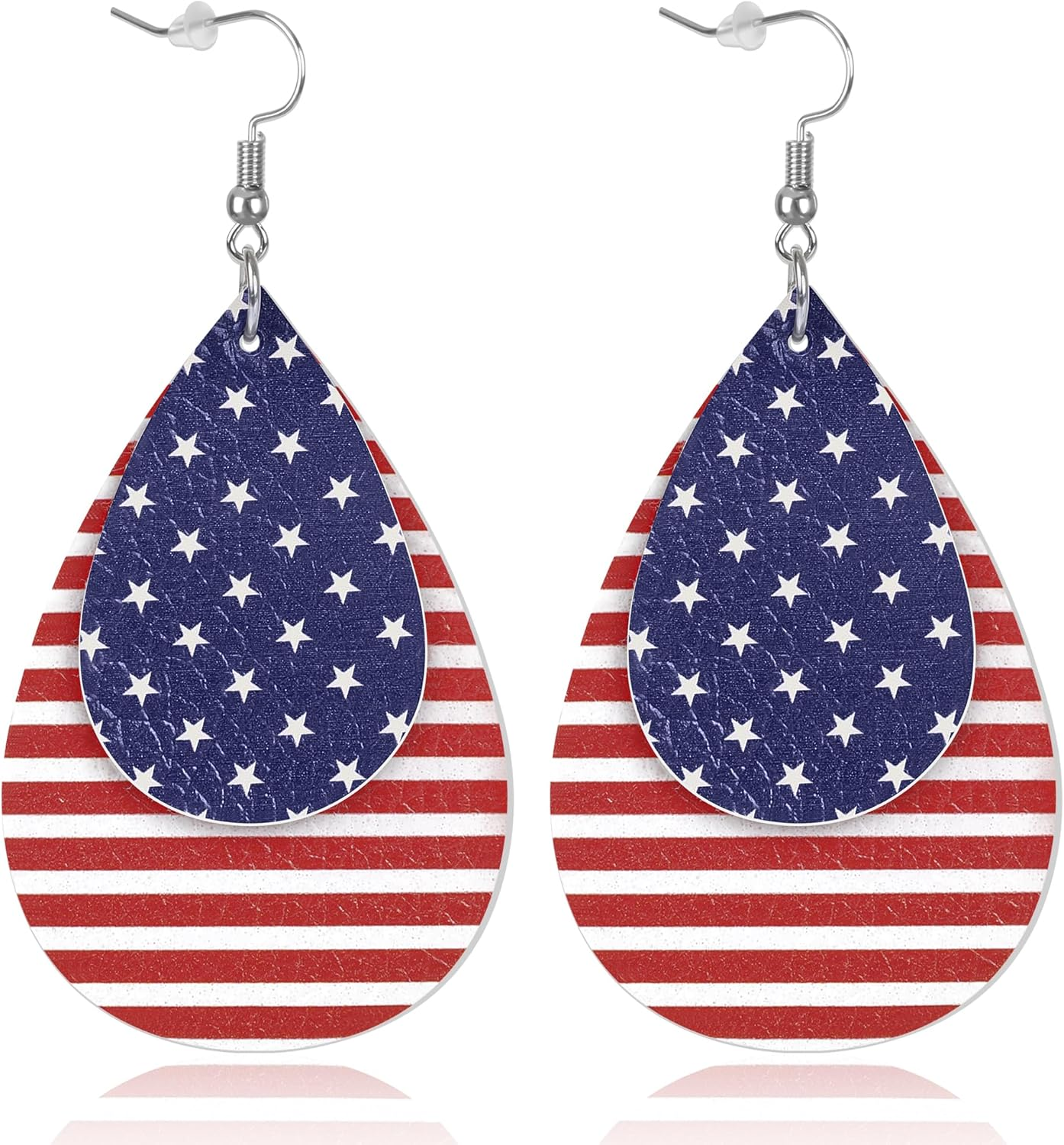 4th of July Earrings Patriotic Gifts for Women Her Independency Day USA Jewelry