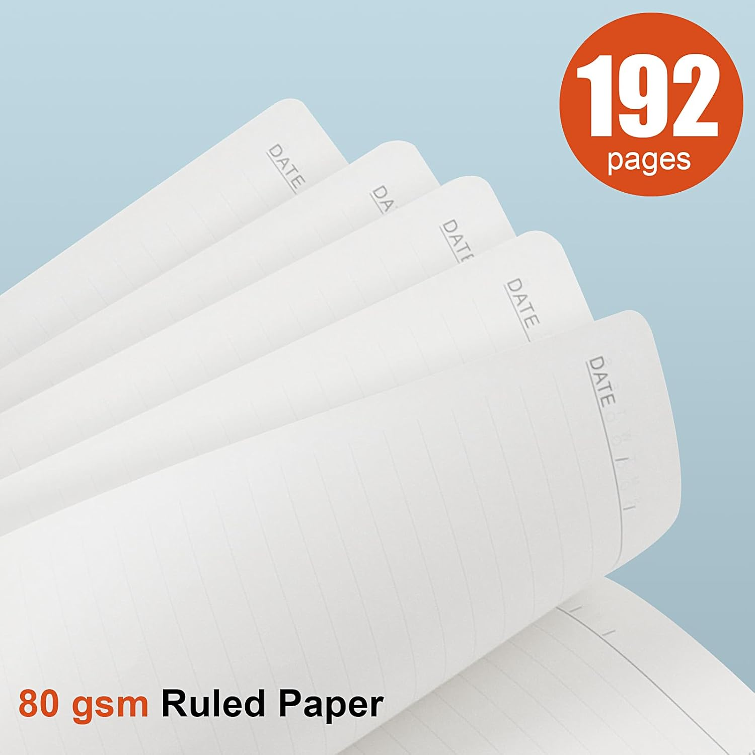 A5 Journal Notebook for Men and Women, Lined Hardcover Notebook with Elastic ... - Picture 6 of 20