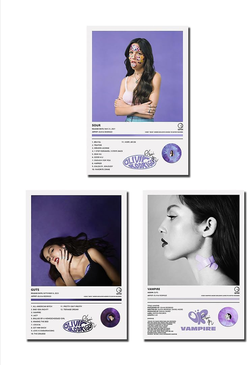 BATWHO Olivia poster A Set of 3 canvas posters,GUTS Poster SOUR Poster VAMPIR... - Picture 7 of 9