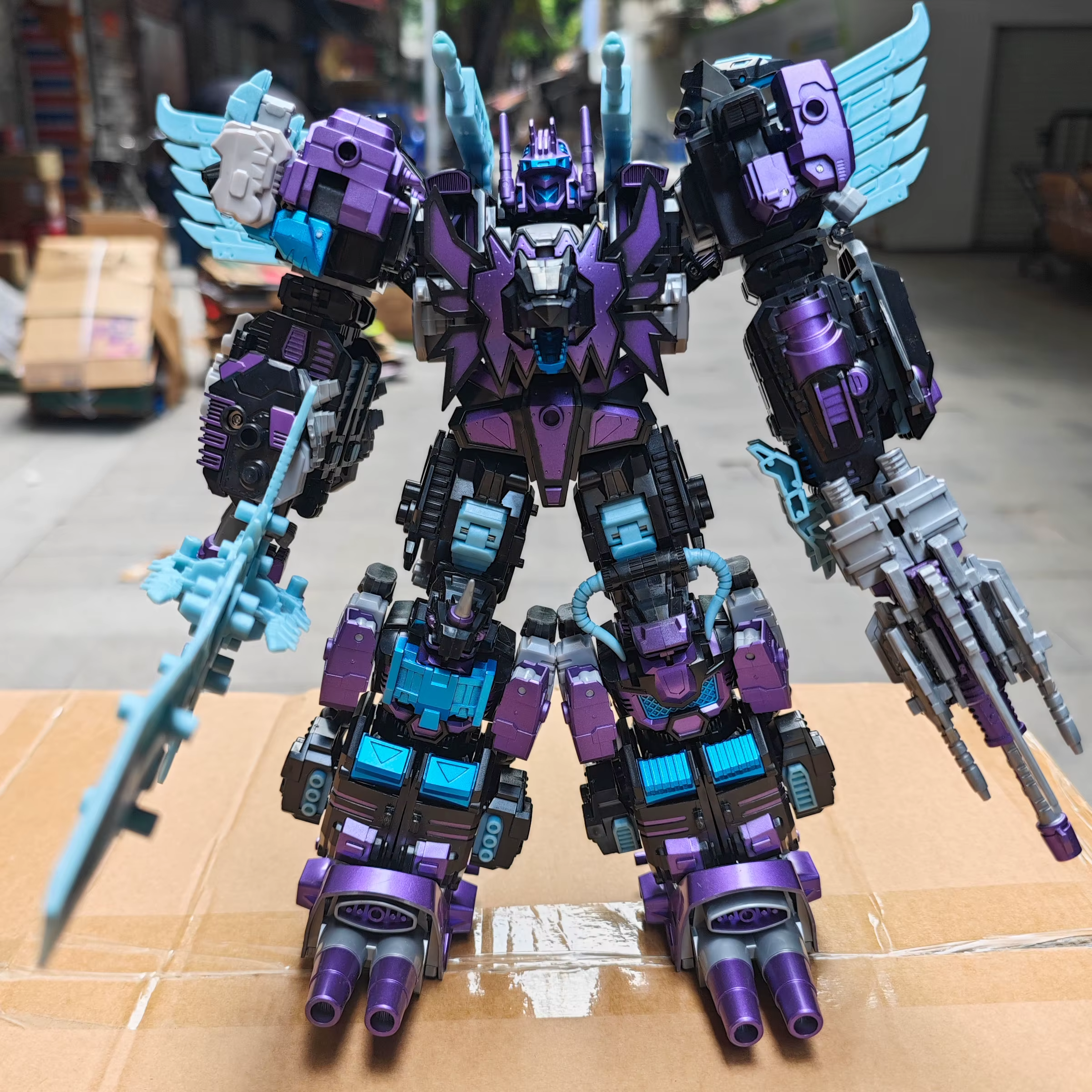 Dark Predaking Transformation Predacons 5 in1 Action Figure Toys