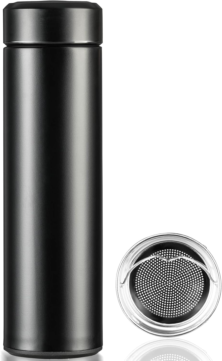 PARACITY Insulated Water Bottle, 17 Oz Stainless Steel Water Bottles, Double Wall Vacuum Hot Drinks Thermo, Metal Water Bottle Keeps Hot for 12 Hrs, Cold for 24 Hrs, for Coffee, Tea
