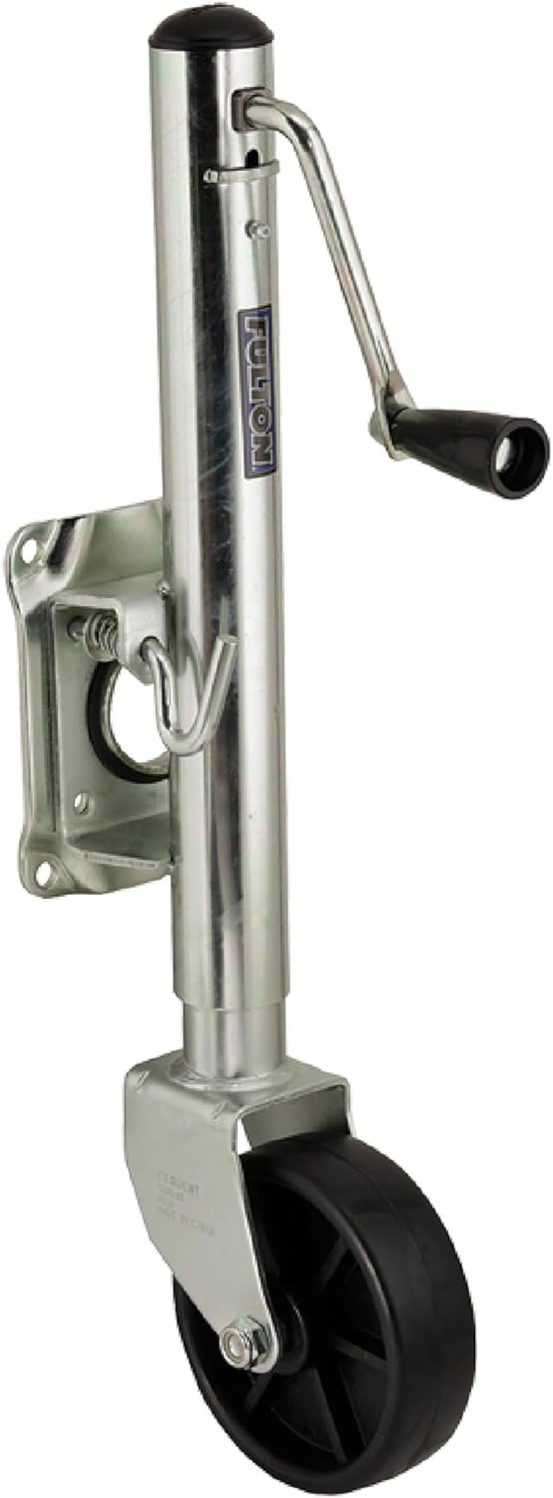 Fulton TJ12000101 Marine Trailer Jack, 1,200 Lbs. Lift Capacity, Sidewind, Bolt-On Side Mount, 10 Inch Travel