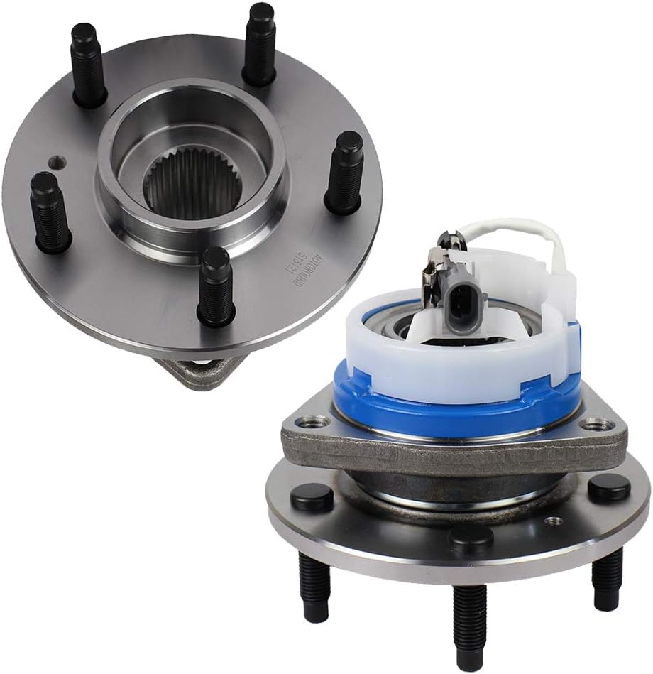 A Premium 2 x Front Wheel Bearing and Hub Assembly with 5 Lug Co 並行輸入品 : A-Premium 2 x Front Wheel Bearing and Hub Assembly