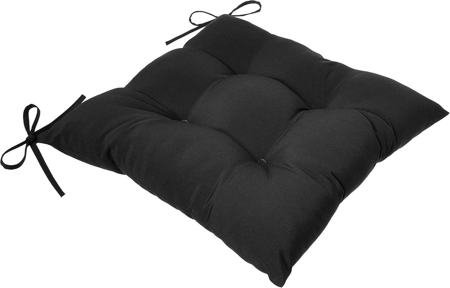 Pillow Perfect Fresco Solid Indoor/Outdoor Wicker Patio Seat Cushion Reversible, Weather and Fade Resistant, Square Corner - 18.5