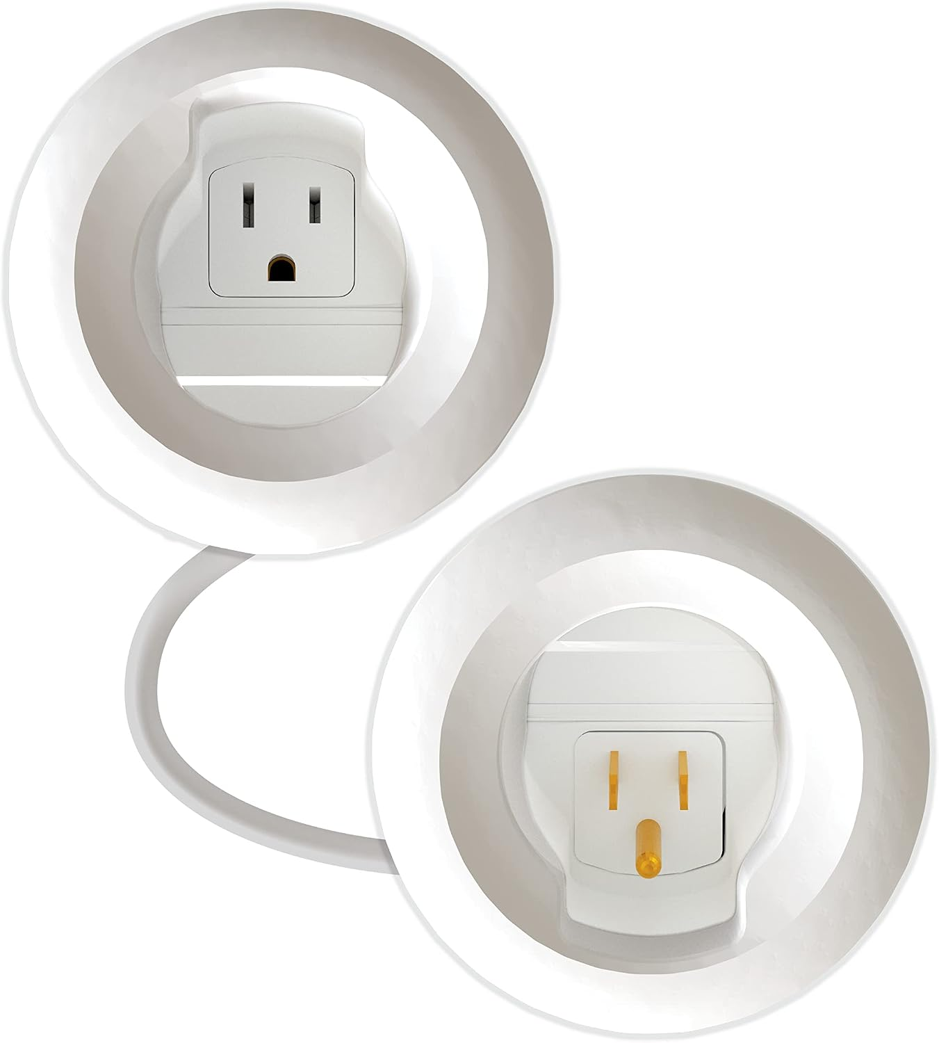 Legrand Wiremold In-Wall TV Power and Cable Grommet Kit White 1 Pack