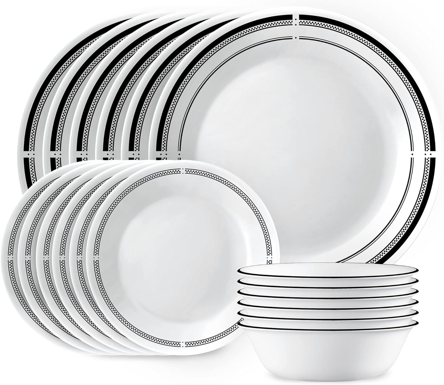 Corelle Vitrelle Dinnerware Set, Caspin Lace (18-Piece Set) - Picture 9 of 13