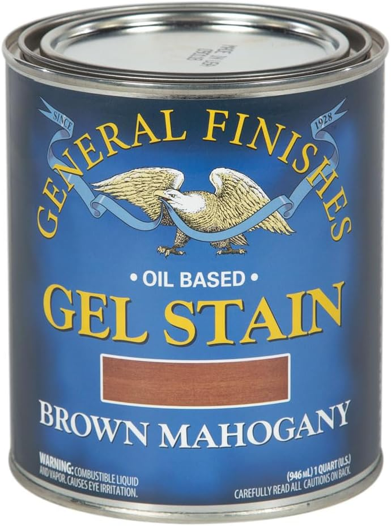 Oil Base Gel Stain, 1 Quart, Brown Mahogany