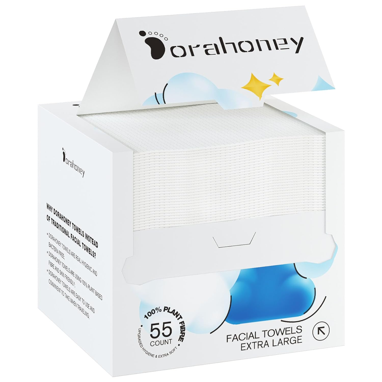 Disposable Face Towels, 12