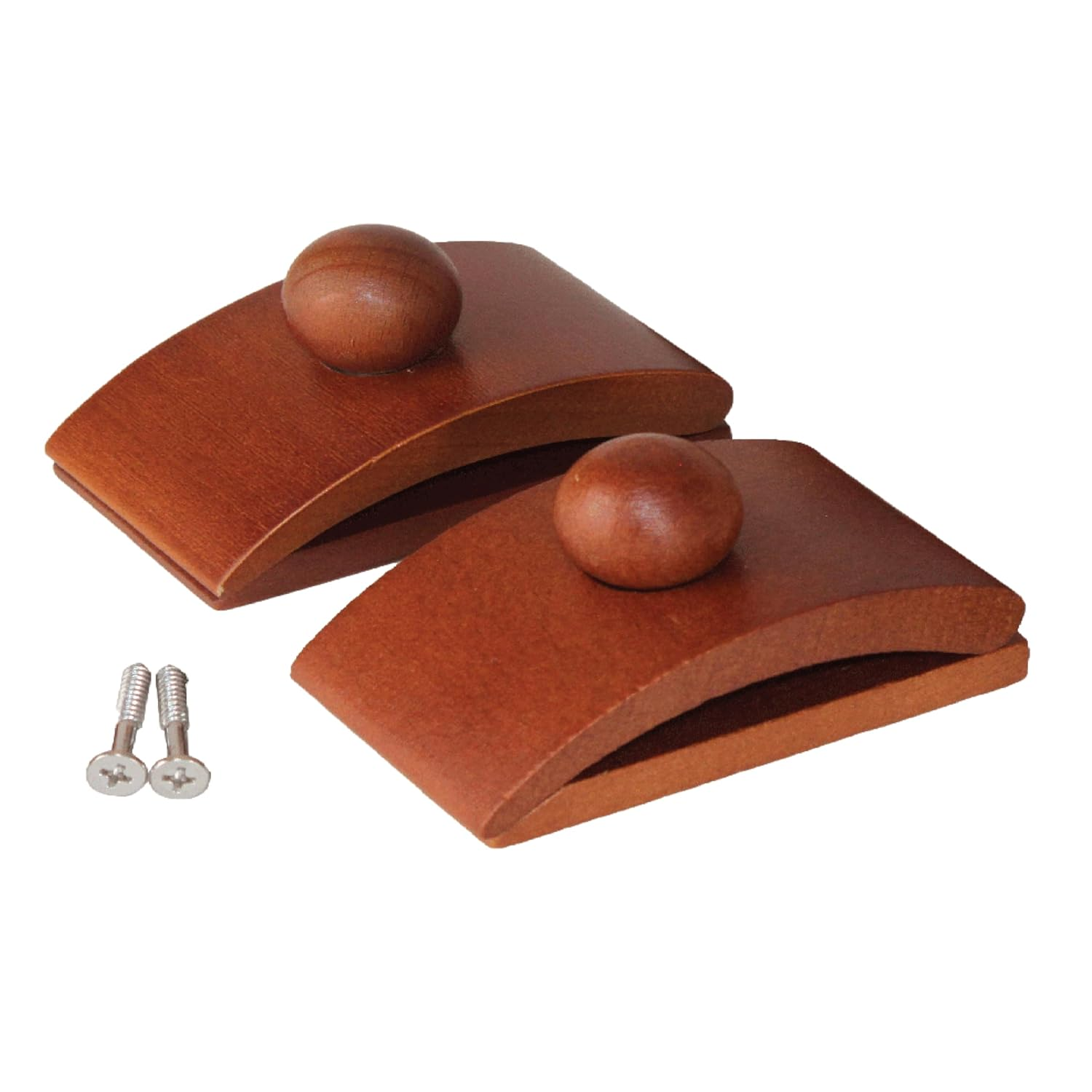 Quilting Supplies - Premium Wall Tapestry Hanger, Durable Large Tapestry Wall Hanging Clips with 2 Screws for Easy Display - Wood, 3.25 X 2 Inches - Dark Stain Finish