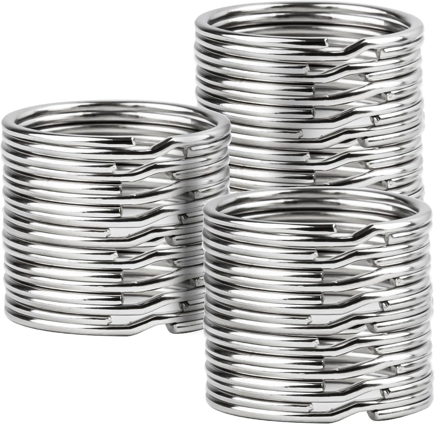 200PCS Key Rings - 1 Inch Metal Split Keychain Rings for Crafts | Bulk Keychain Rings for DIY Crafts, Home Car School Office Keys, Pet Tags, Lanyards, Jewelry Making, Party Favors and Gifts