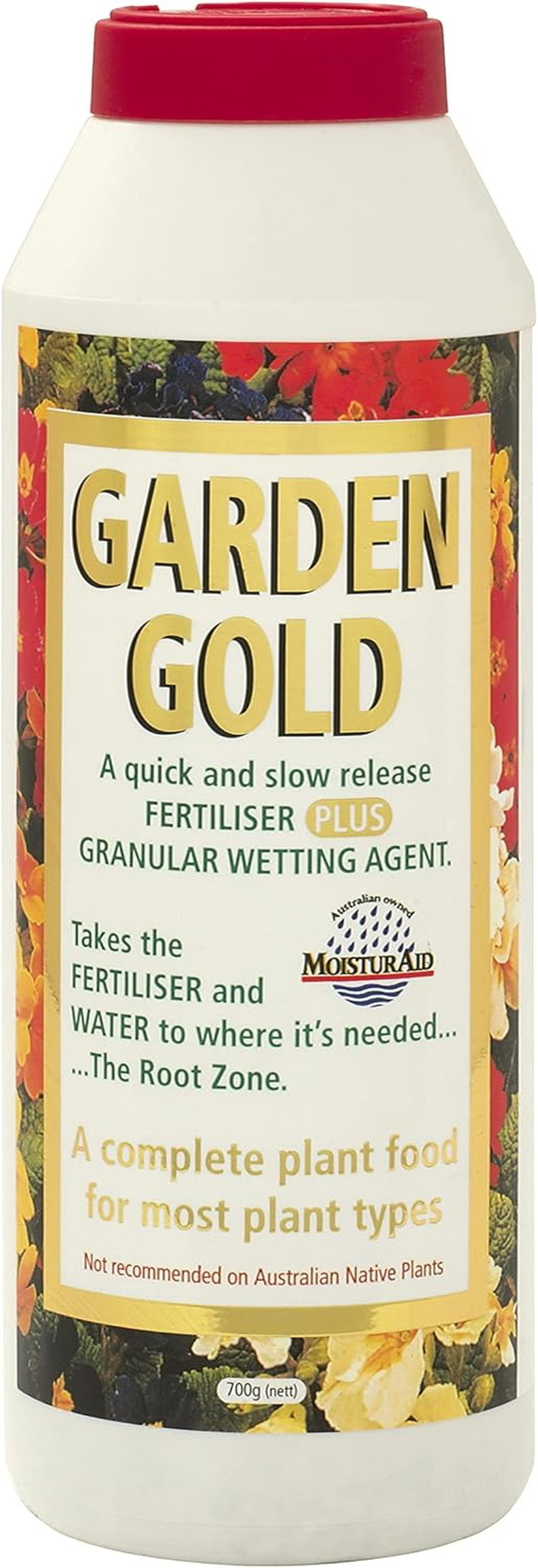 Hortex Garden Gold Fertiliser, 700 G - Quick & Slow Release with Wetting Agent - Promotes Growth, Flowering, and Fruiting