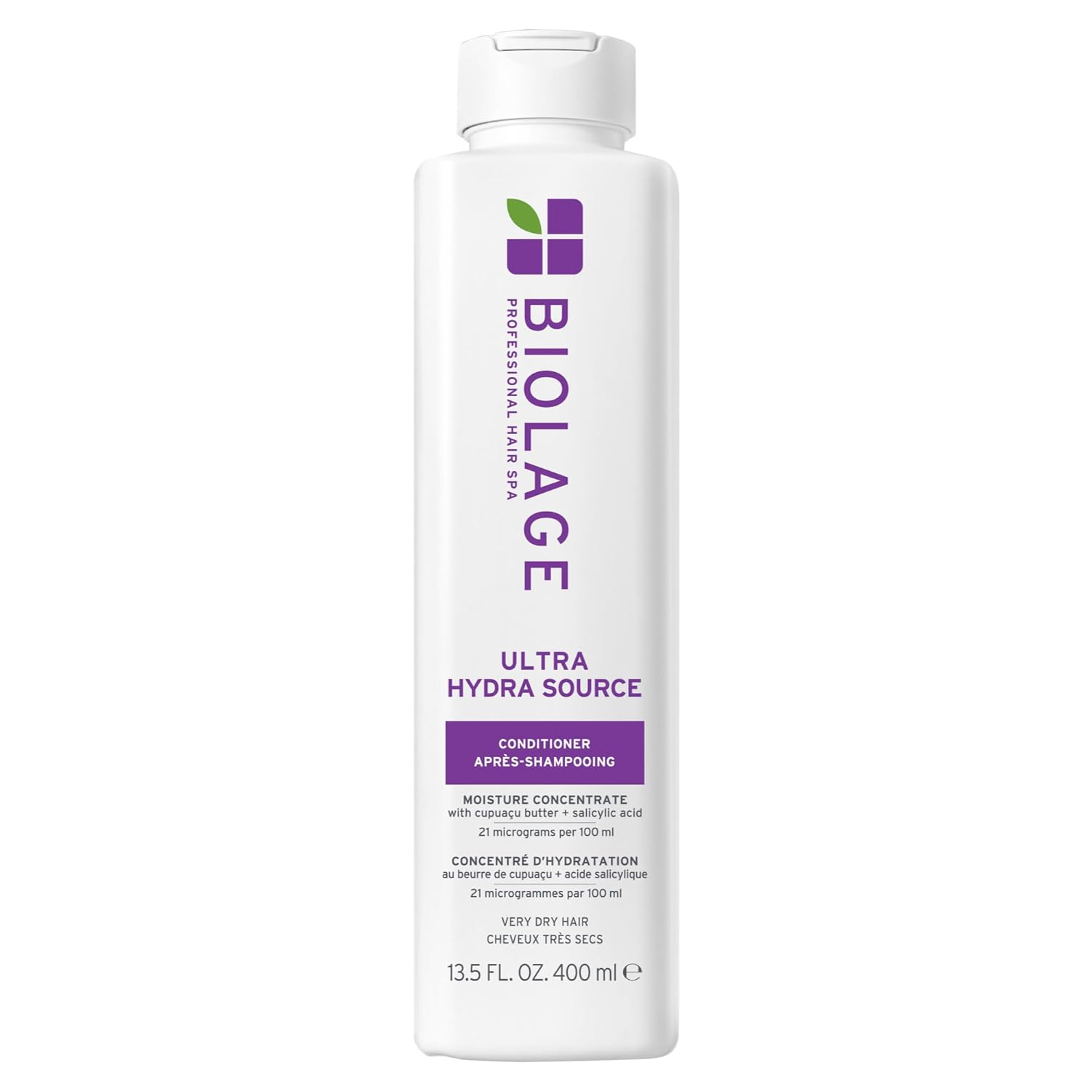 Ultra Hydra Source Conditioner - Intensely Condition, for Very Dry, Thick, Coarse Hair, Infused with Micro-Dosed with Cupuaçu Butter & Salicylic Acid