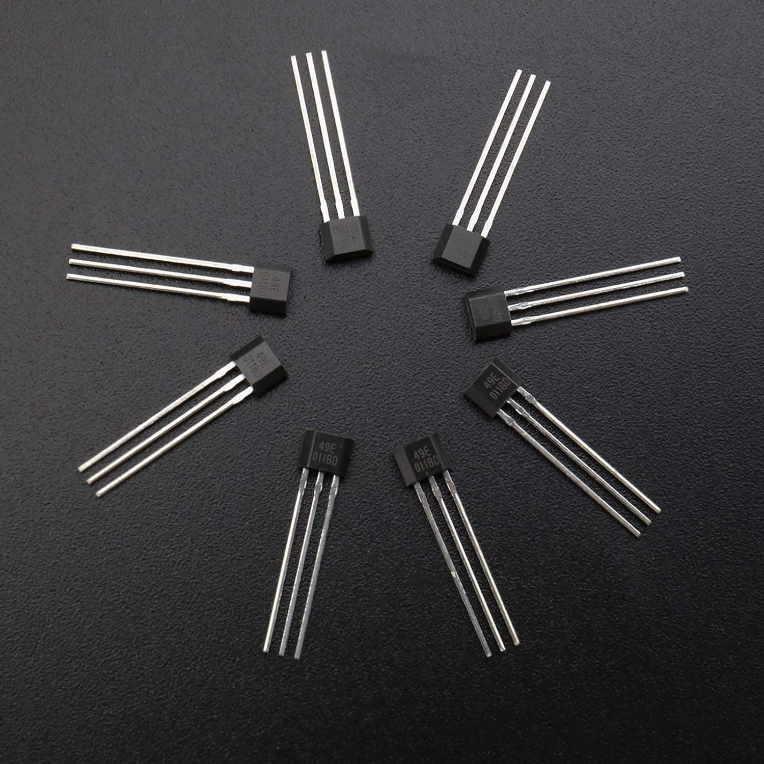 EMSea 10Pcs 49E TO-92 Linear Hall Effect Sensors 3 Pins for Electric Vehicle ... - Picture 10 of 12