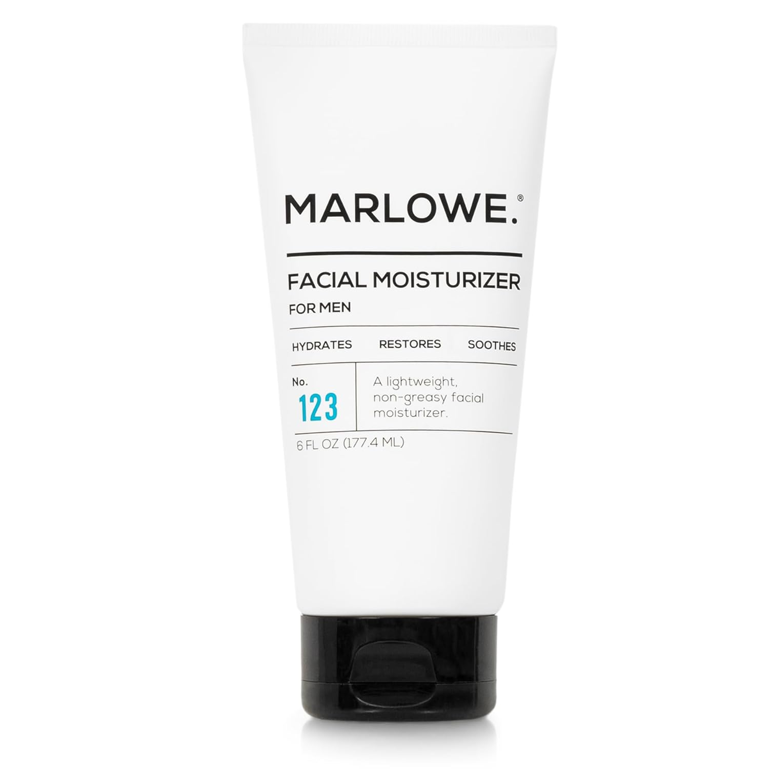 No. 123 Facial Moisturizer 6 Oz, Daily Face Lotion with Aloe Vera & Green Tea Extract, Hydrates, Nourishes, Restores & Soothes, Lightweight, Non-Greasy, Fresh Aloe Citron Scent