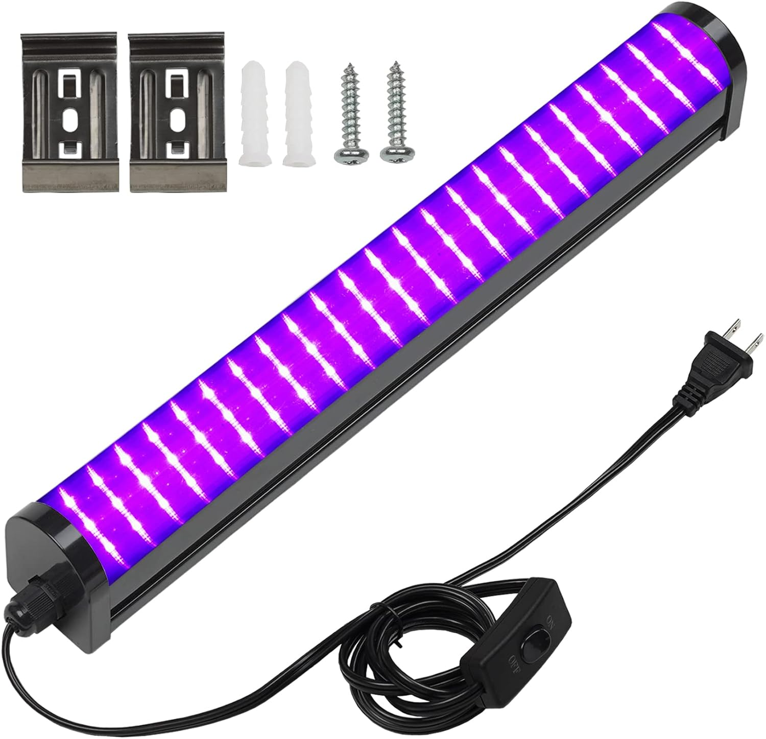 25W LED Black Light Bar - 72 UV Big LED Chip 395-405 nm, Black Lights for Glow Party, Fluorescent Posters, Body Painting, Halloween