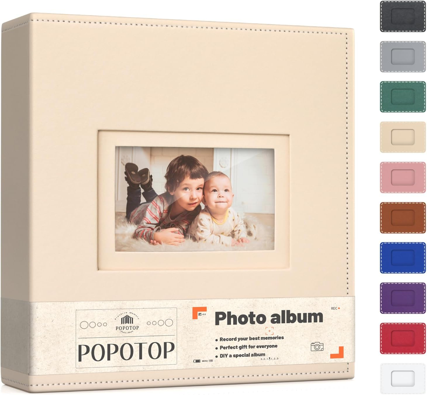 Photo Album 4X6 300 Pockets with Leather Hardcover Cover, Small Photo Album Holder Book with 50Pcs Pages for Family Travel Wedding Baby Gifts