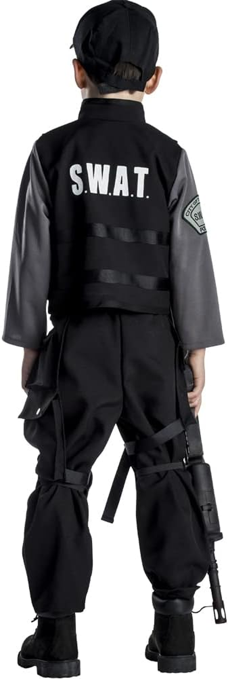 Dress Up America Kid's Jr, SWAT Team Costume - Picture 3 of 14