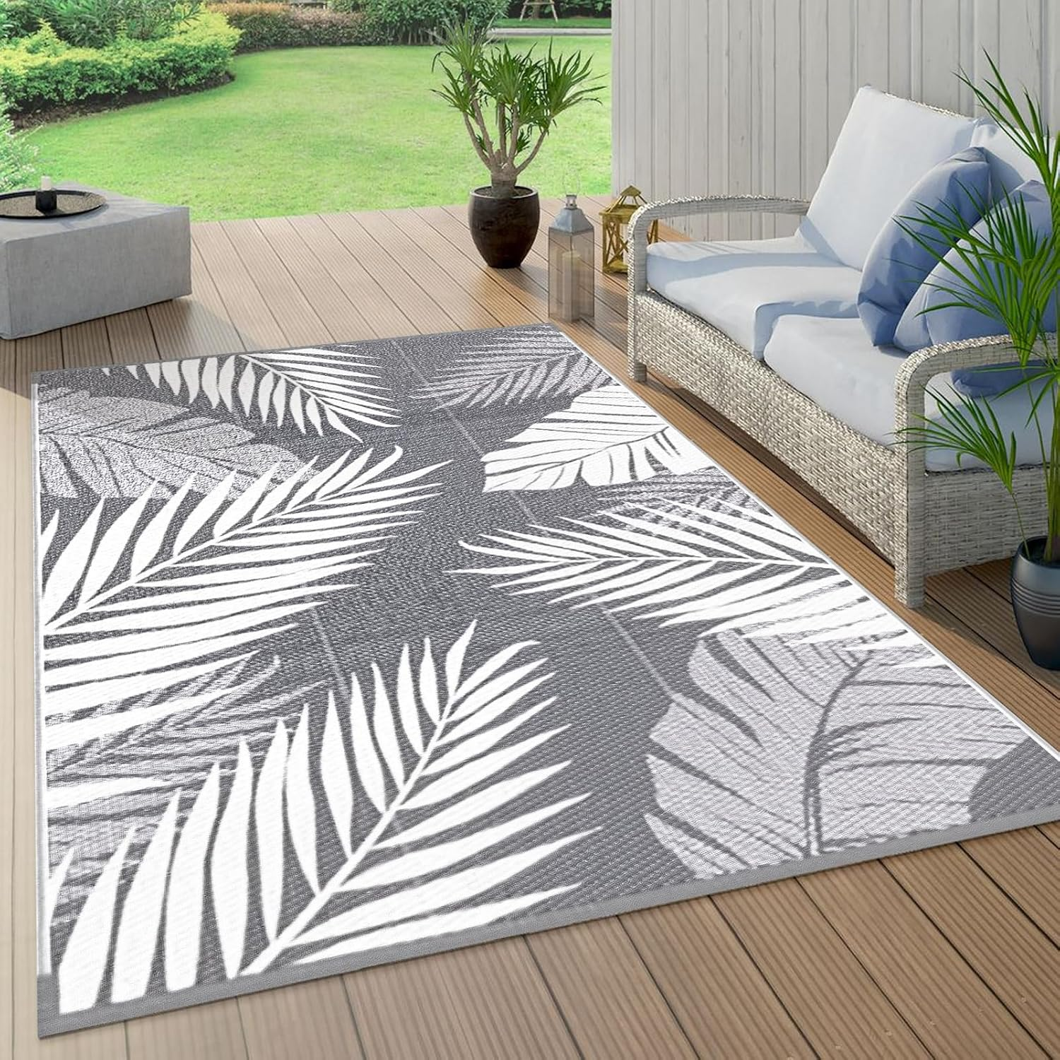 152 X 244 Cm Large Waterproof Outdoor Rug for Patio