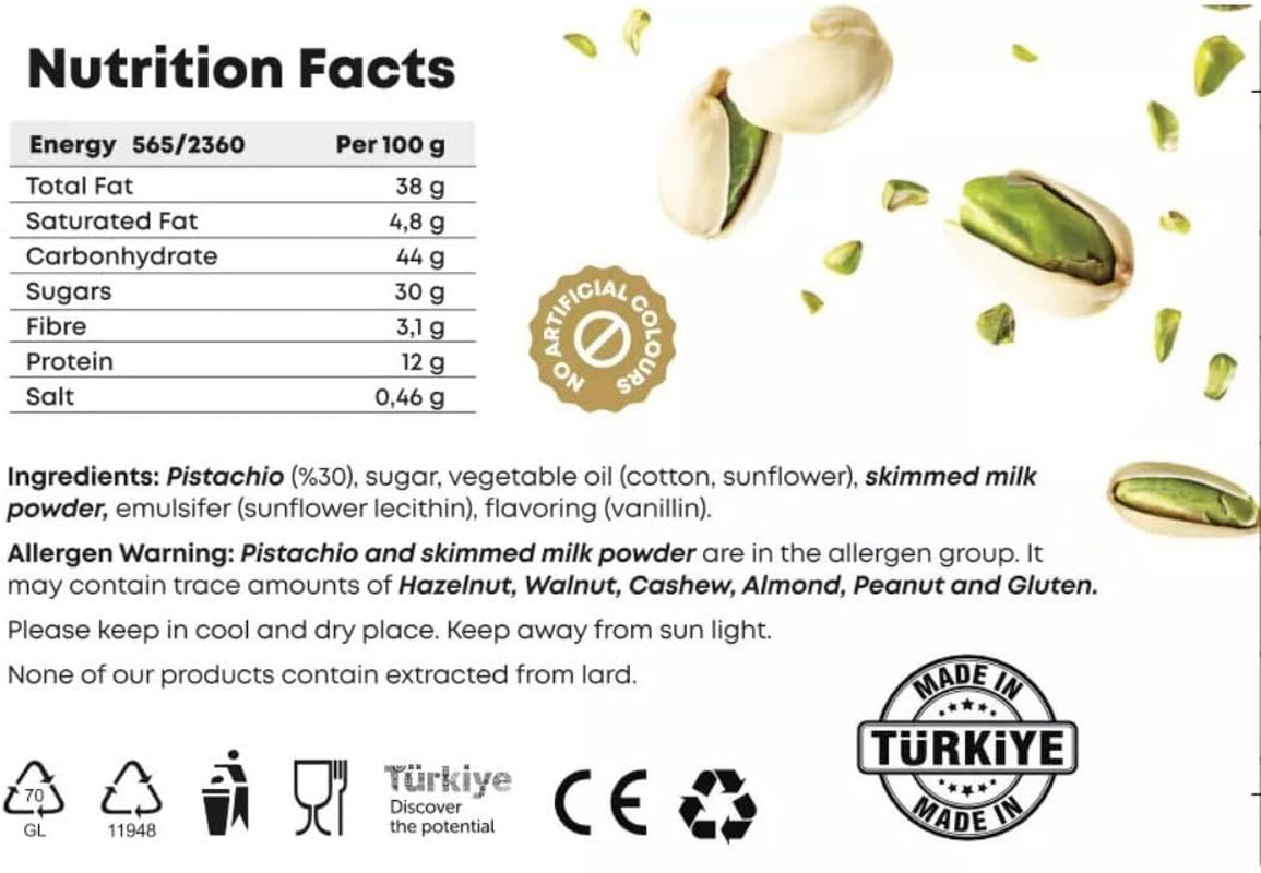 Pistabella Premium Pistachio Cream & Paste – 30% Turkish Pistachios – High Pr... - Picture 10 of 14