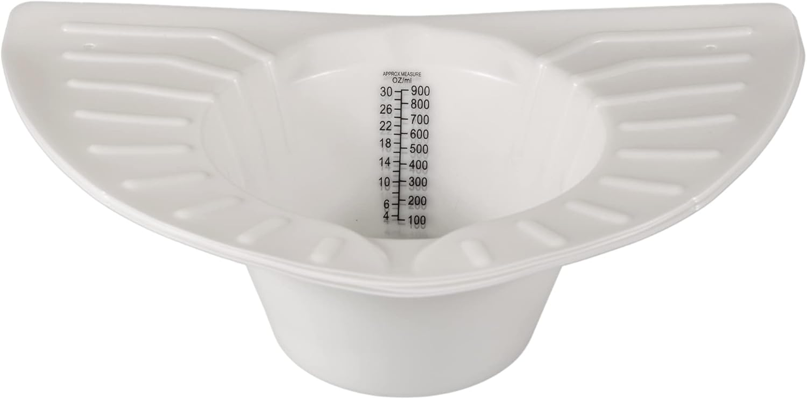 Vakly Graduated Specimen Collector Pans [Pack of 1] Toilet Nursing Hat for Urine, Vomit & Stool Collection Fits over Toilets and Commodes - 30 Oz for Women and Elderly