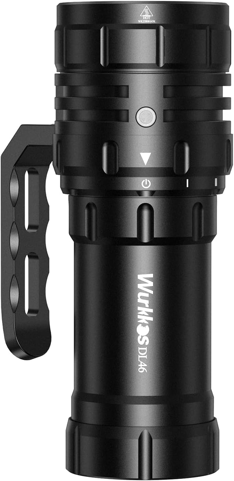 DL46 Dive Light, 20000 Lumen Scuba Diving Flashlight, Type C Rechargeable, 6* XHP50 LED 3 Modes Super Bright Underwater Light Waterproof Dive Torch, for Divers Diving