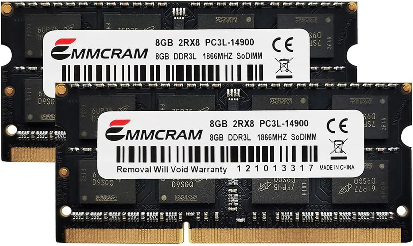 16Gb(8Gbx2) PC3L-14900S DDR3L Laptop RAM DDR3 1866Mhz 1867Mhz SODIMM 1.35V Non-Ecc Unbuffered 204Pin Notebook Memory