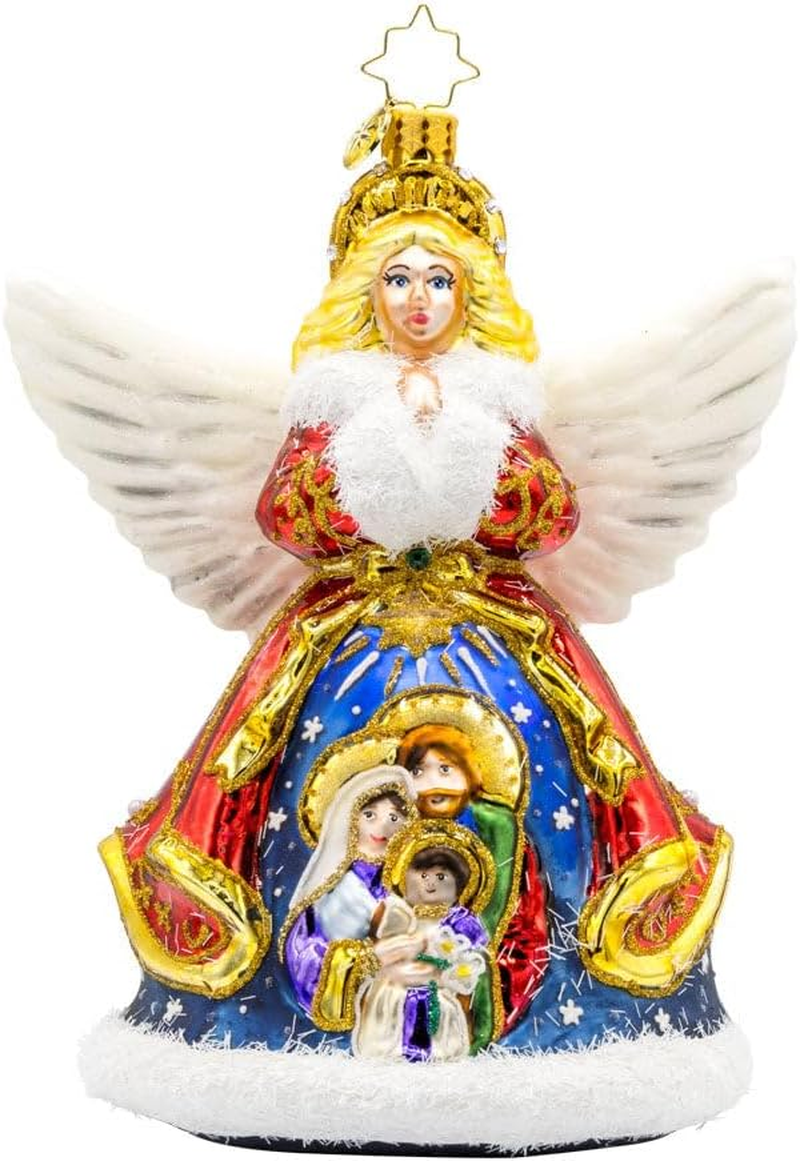 Christopher Radko Hand-Crafted European Glass Christmas Tree Decorative Ornament, Nativity Guardian