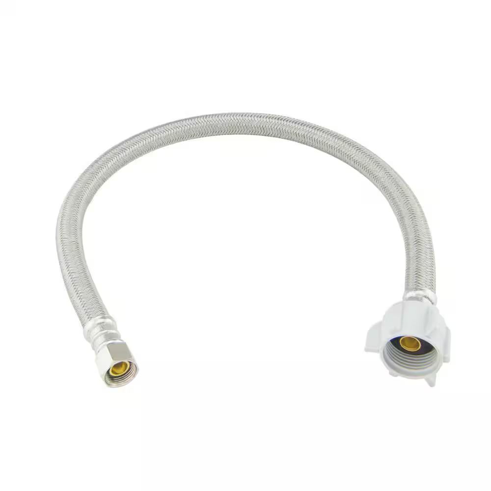3/8 In. Compression X 7/8 In. Ballcock Nut X 20 In. Braided Polymer Toilet Supply Line