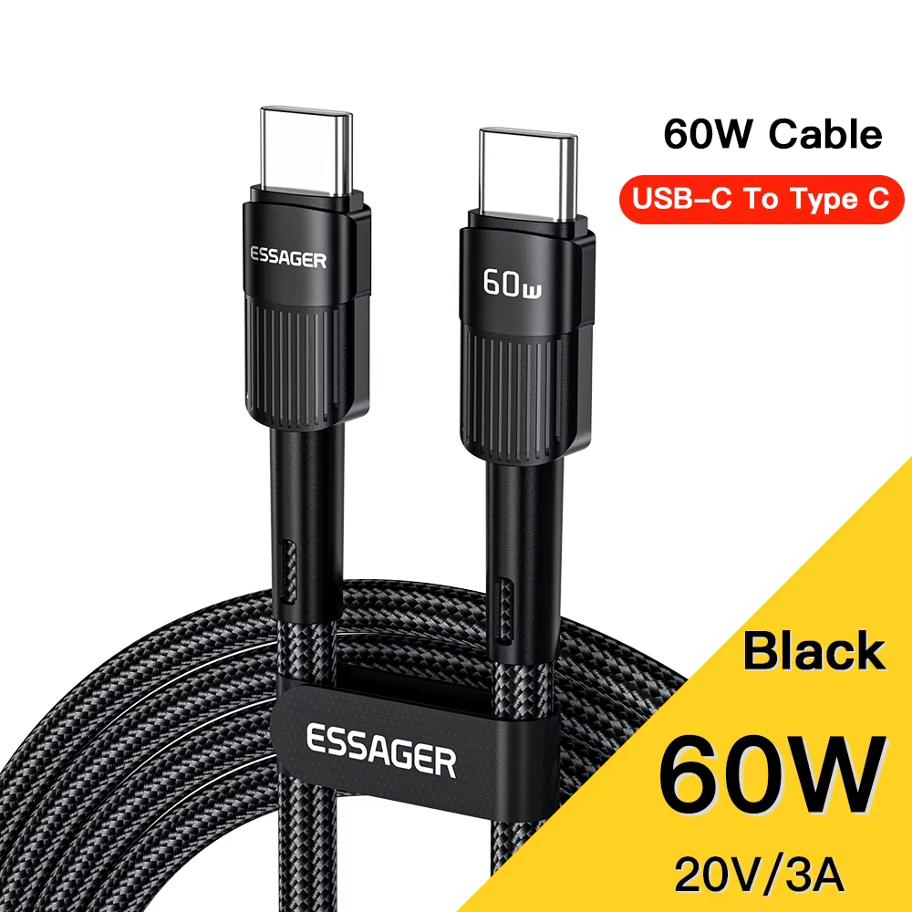 7A USB Type C Cable For Realme Huawei P30 Pro 66W Fast Charging Wire USB-C Charger Data Cord For Samsung Oneplus Poco F3