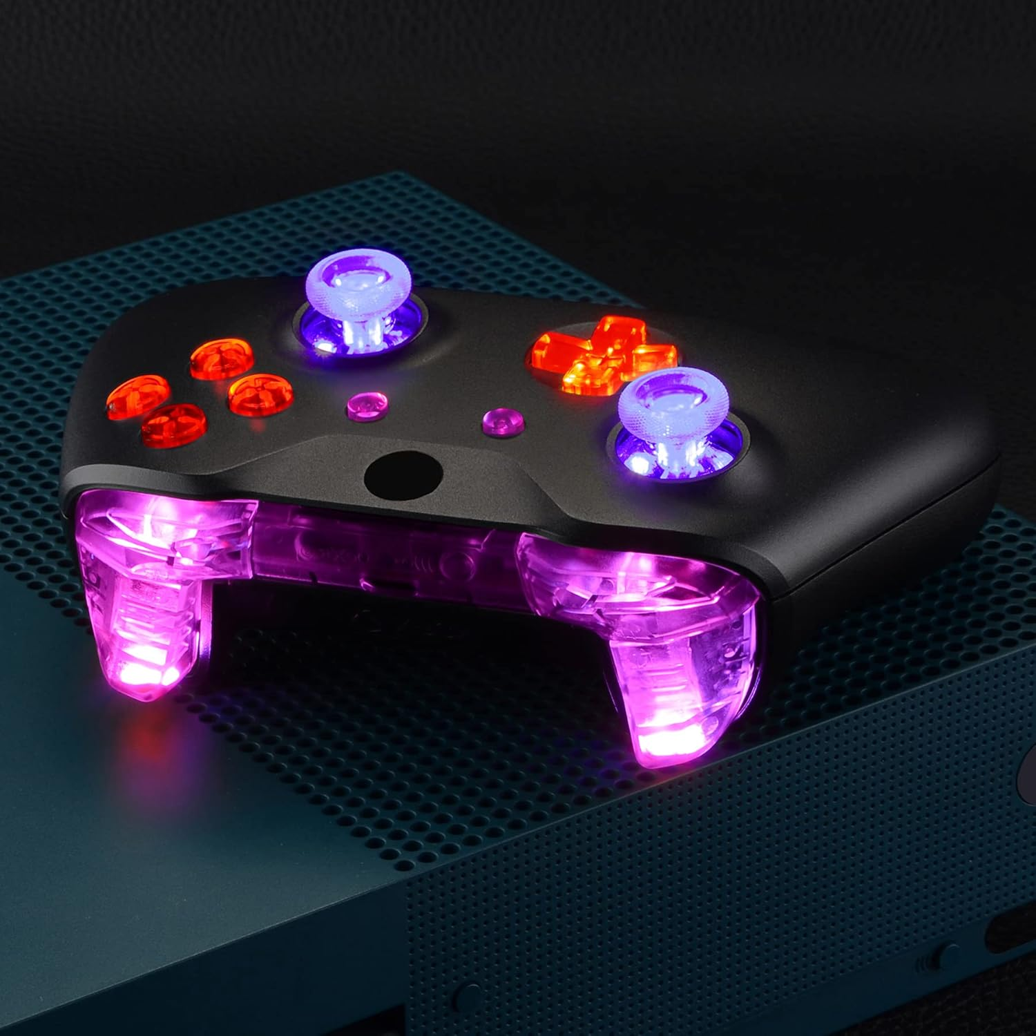 eXtremeRate Multi-Colors Luminated Bumpers Triggers Dpad Thumbsticks Start Ba... - Picture 8 of 14