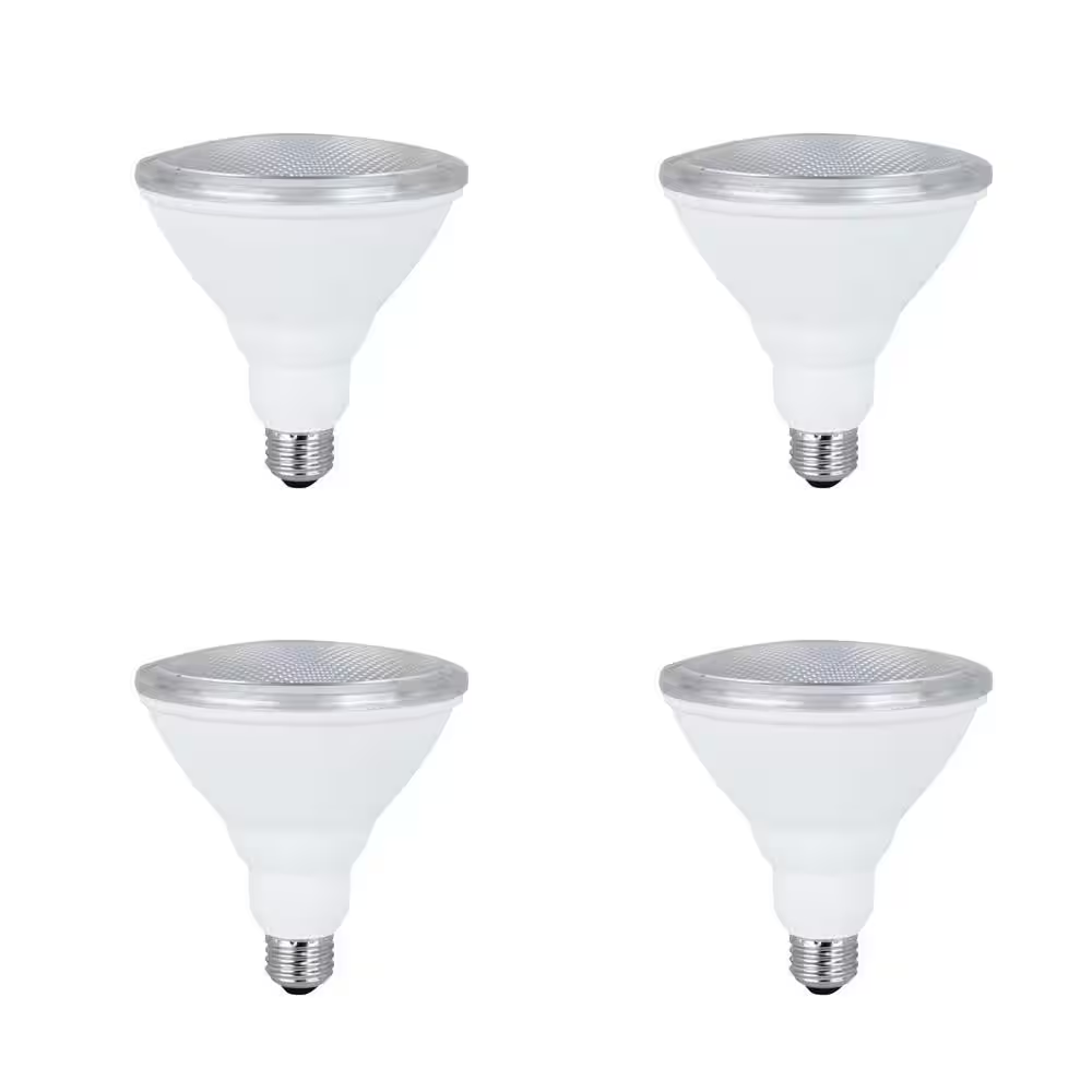 75-Watt Equivalent PAR38 Non-Dimmable CEC Title 20 Outdoor 90 CRI E26 Flood LED Light Bulb, Daylight 5000K (4-Pack)