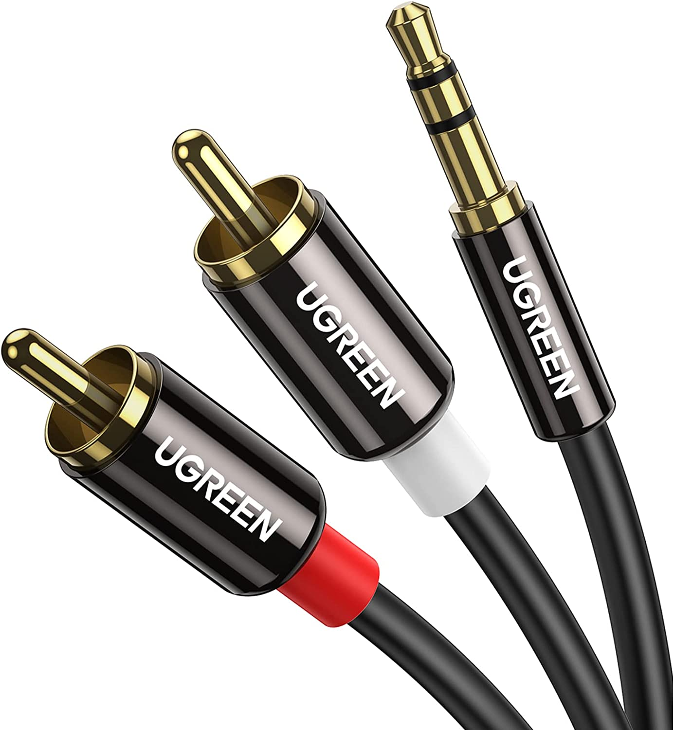 3.5mm to RCA Cable 6.6FT RCA Male to Aux Audio Adapter HiFi Sound Headphone J...