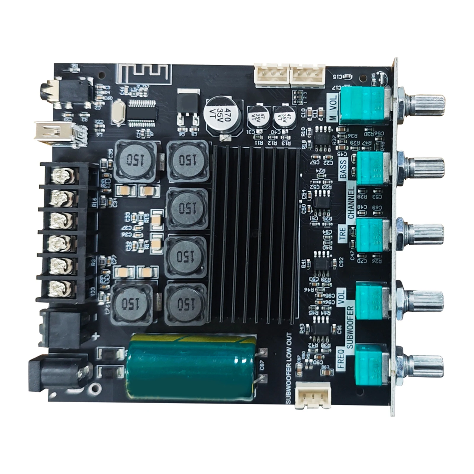 2.1 Channel BT Amplifier Module, APP Control Amplifier Board with Subwoofer, Compatible with Phone PC CD Player Home