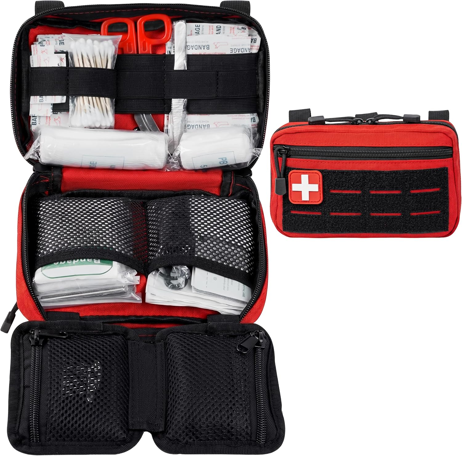 Hiking First Aid Kit Backpacking Emergency Bag for Hunting Camping