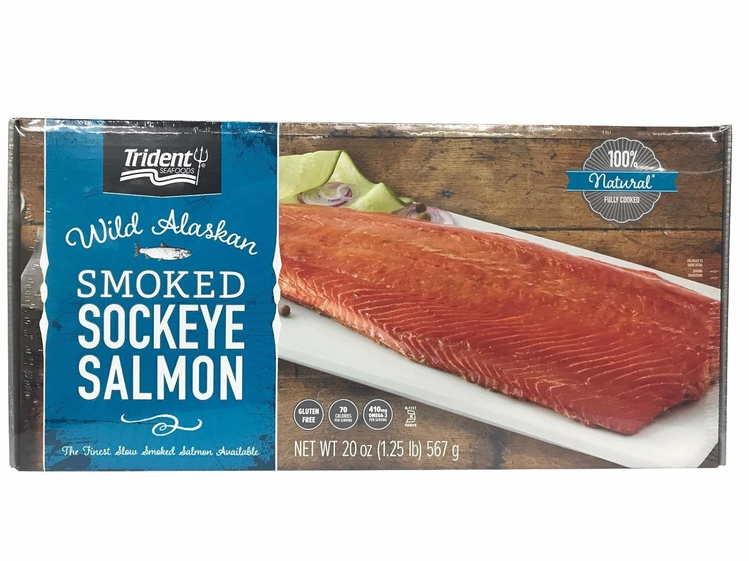 Trident Wild Alaskan Smoked Sockeye Salmon - 567G/20 Oz