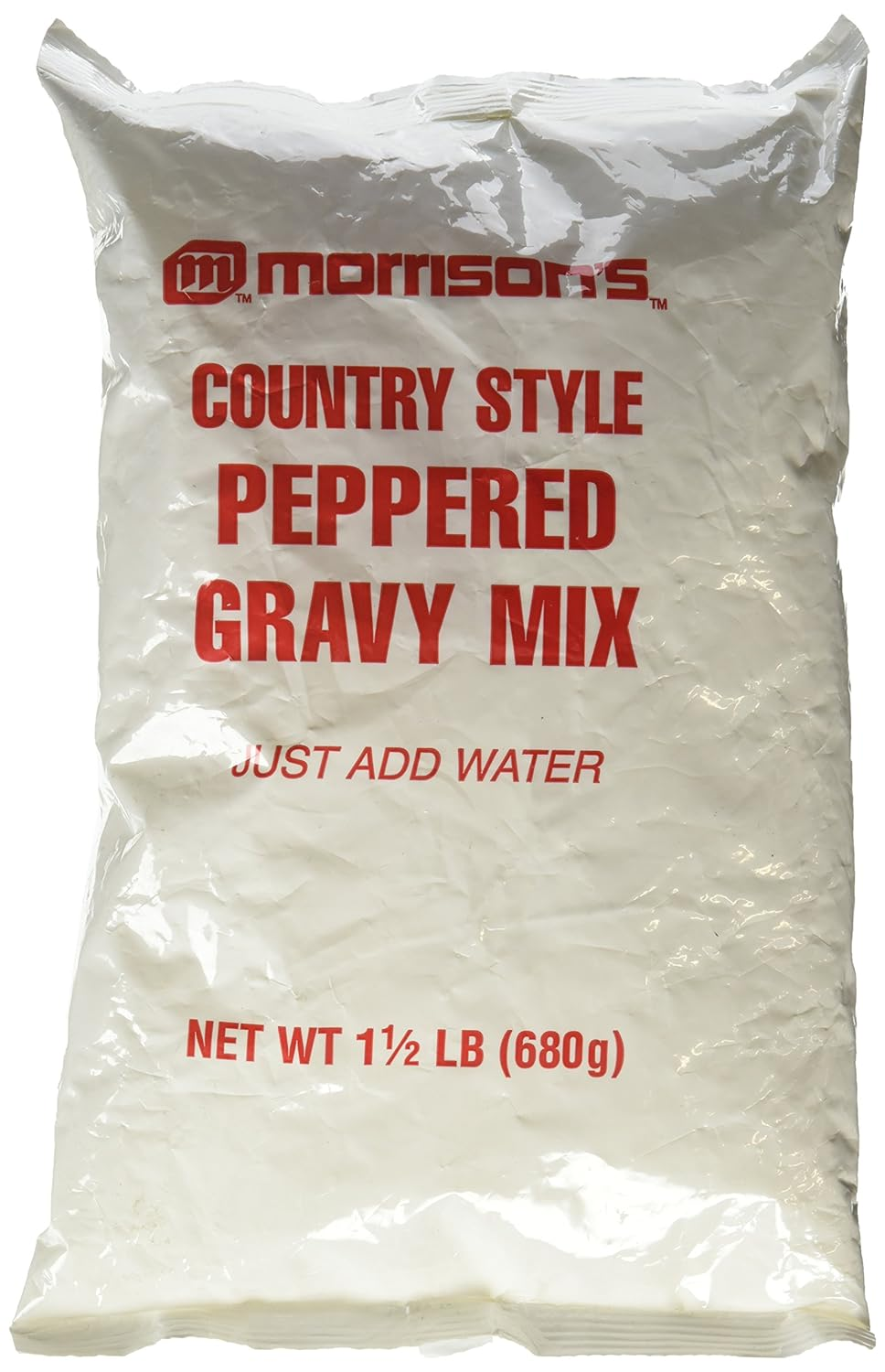 Morrison'S Country Style Peppered Gravy Mix 1 1/2 Lb. Just Add Water - Large & Small Batch Instructions