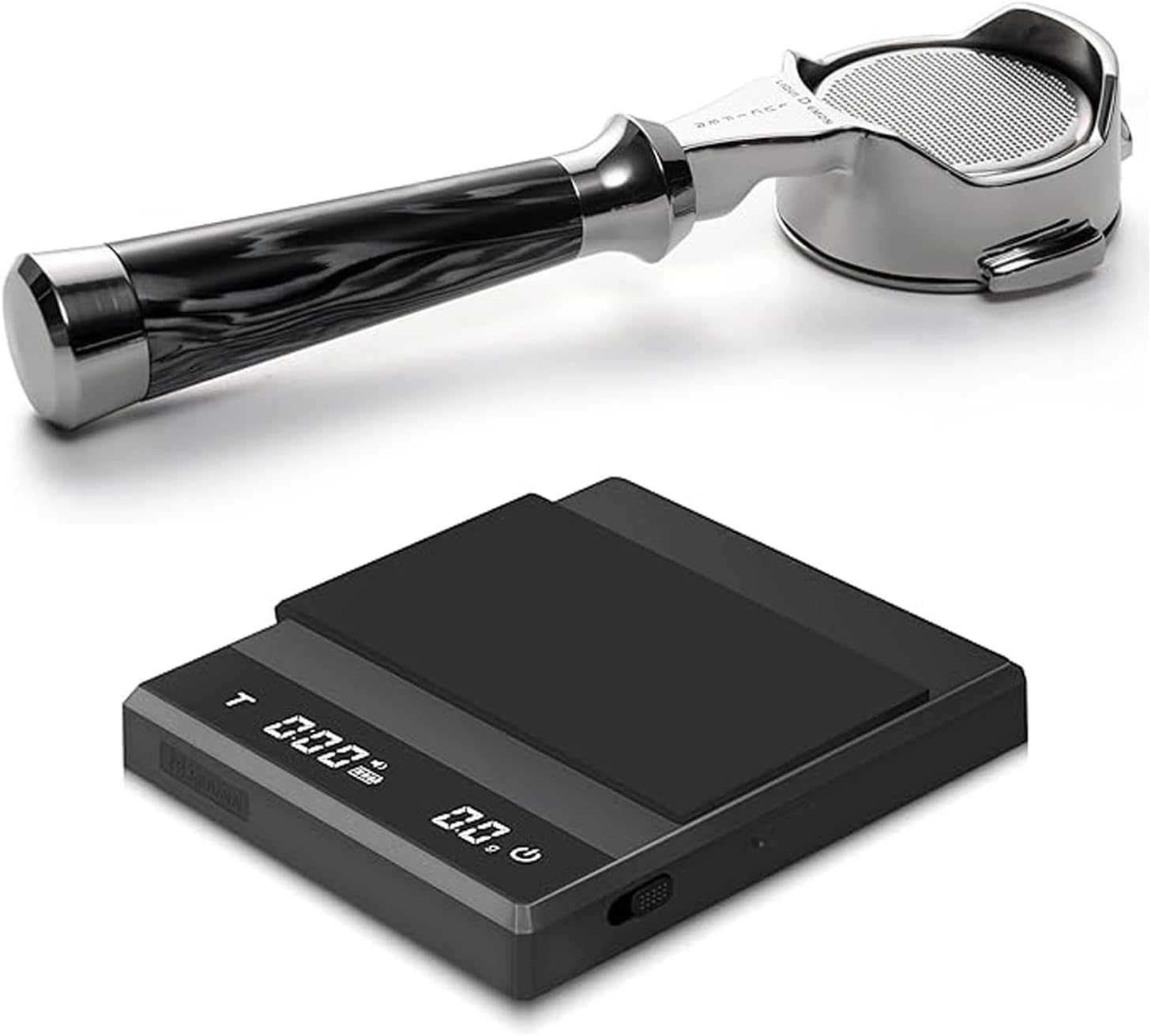 58mm Bottomless Portafilter & Digital Coffee Scale with Timer - Espresso Set