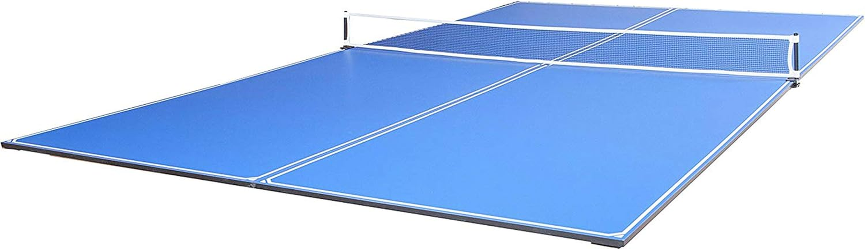 Ping Pong Conversion Top with Net Set for Billiard and Pool Tables - Regulation Top Converts Billiards into Ping Pong Table - Includes Foam Padding for Protection - Steel Frame Option
