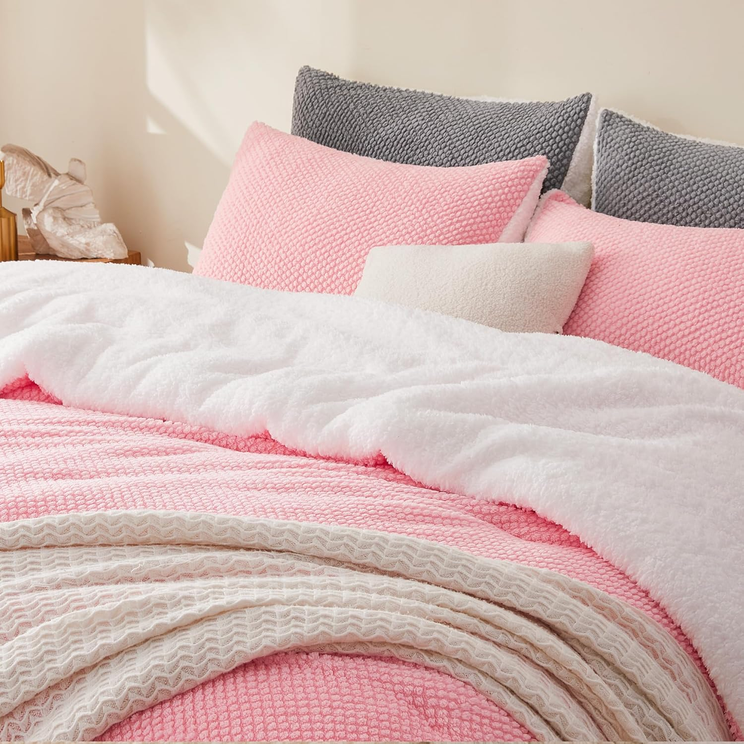 Pink Comforter Set Queen (90