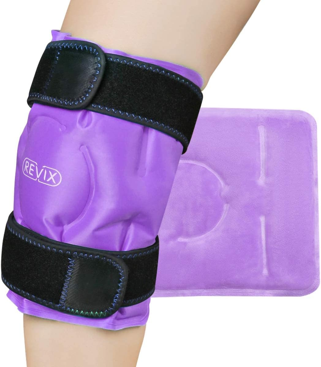 REVIX Reusable Knee Ice Pack - Cold Compress Therapy - Purple
