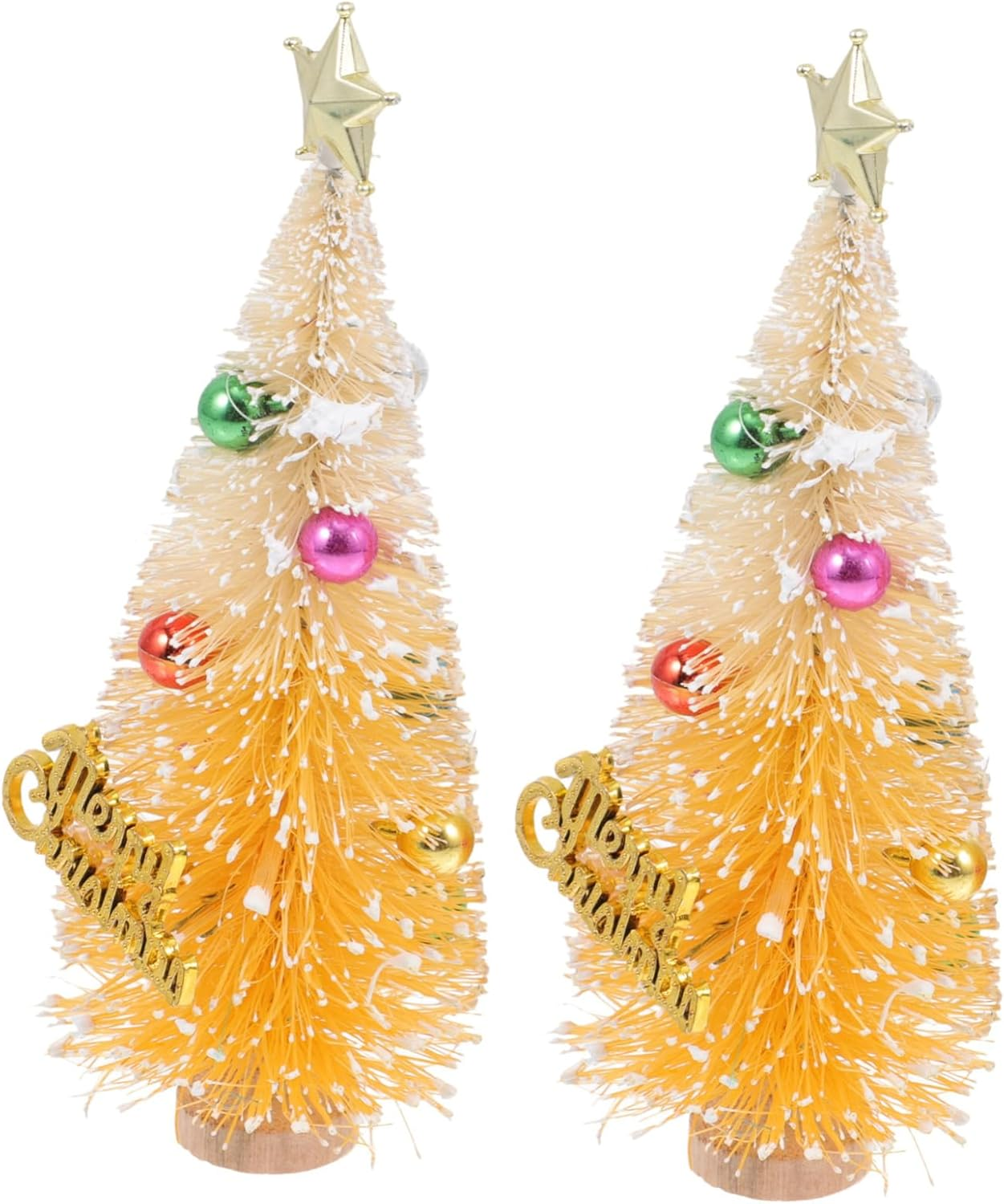GAROZATION 2pcs Mini Christmas Tree Artificial Tree Miniature Pine Tree Adora... - Picture 11 of 13
