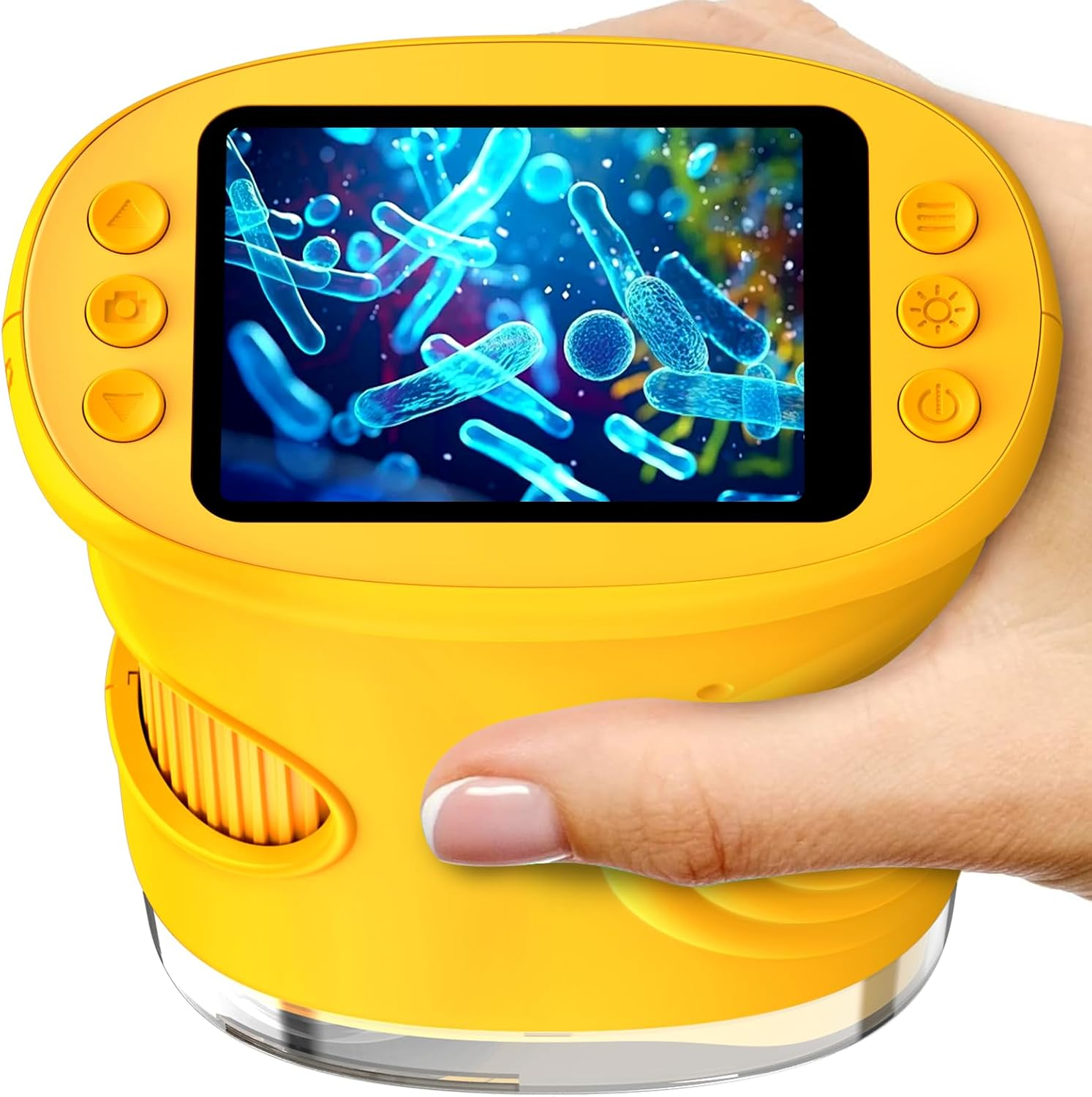 Yonea Microscope Des Aventuriers – Numérique 2″ IPS – Grossissement 1000x – 8 LED Rechargeables – Dès 3 Ans