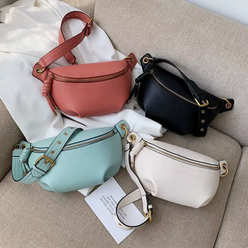 2023 New Chest Bag Women'S Large Capacity Soft Leather Waist Bag Handbags Ladies Purses Luxury Designer Hand Bags