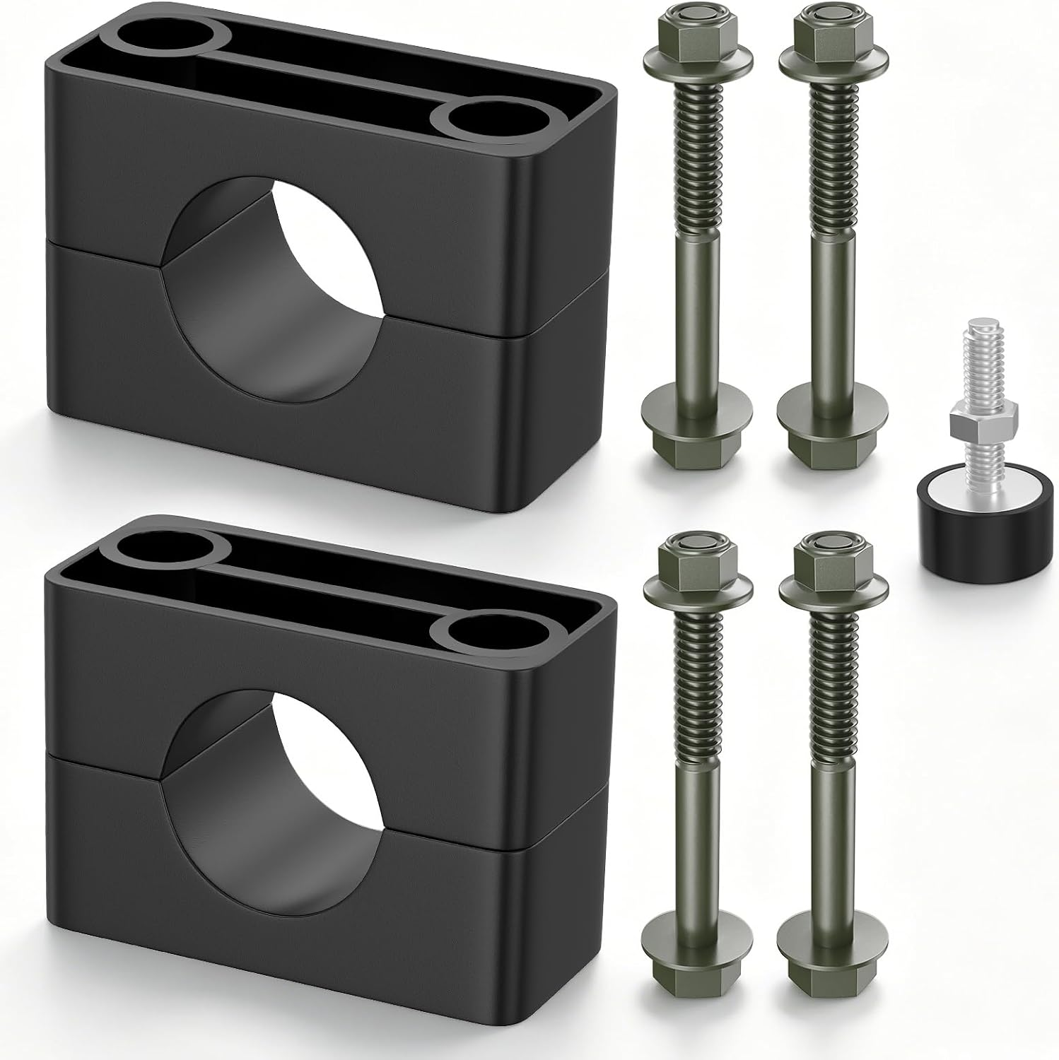 Panglong Brake Block Mounting Set with Screw Nut for Club Car DS Carryall Golf Cart 1981-Up Replaces 1011402